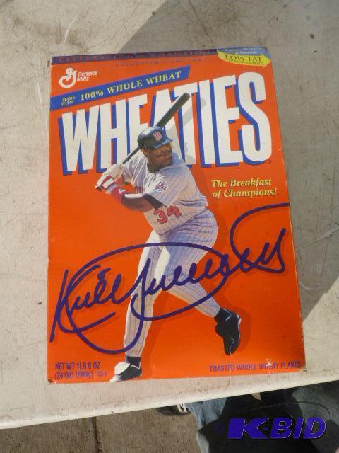 lot 181 image: Kirby Puckett Wheaties&nbspBox Unopened....