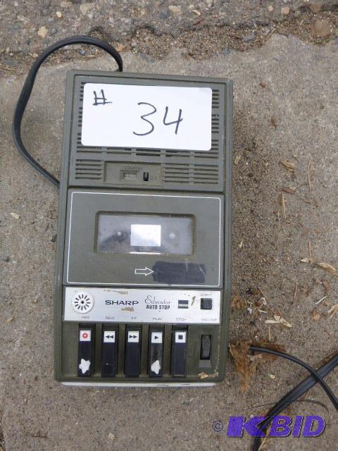 lot 34 image: Old Cassette Recorder...