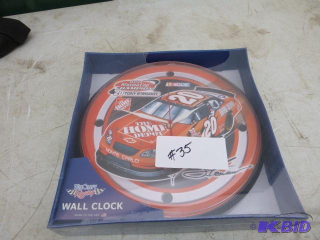 lot 35 image: Tony Stewart Clock...