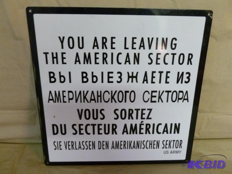 lot 109 image: Collectible U.S Army - You Are Leaving The Am...