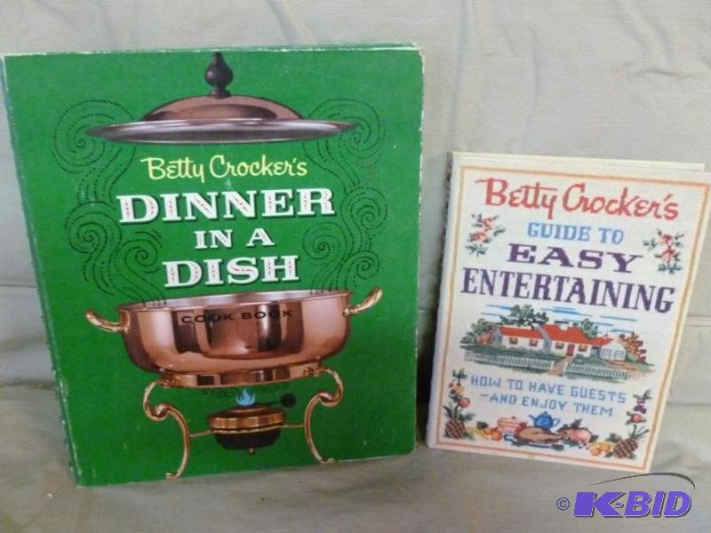lot 110 image: Lot of two vintage Betty Crocker cookbooks, D...