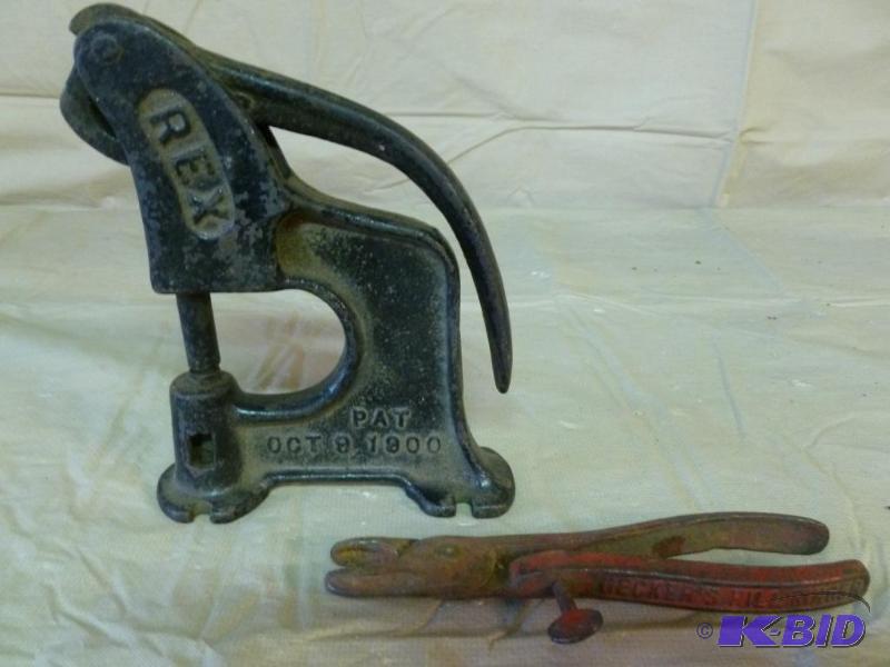lot 125 image: This lot consists of an antique Rex punch dat...