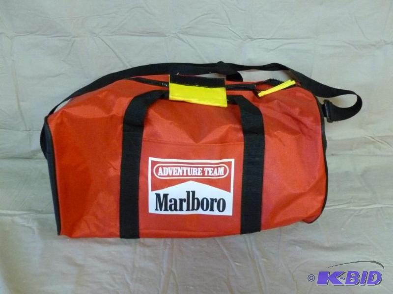 lot 141 image: Collectible Marlboro Adventure Team duffel ba...