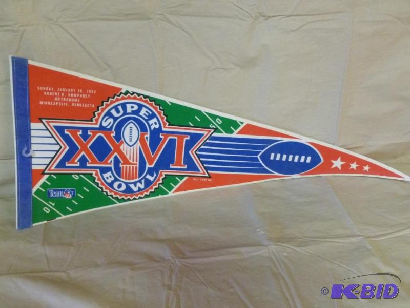 lot 172 image: Large Super Bowl XXVI&nbspMinneapolis, Minne...