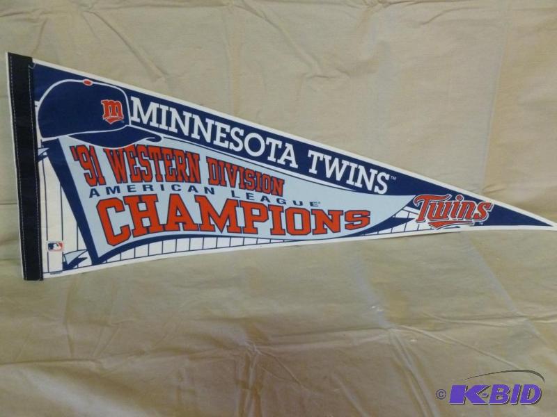 lot 175 image: Large Minnesota Twins 1991 Western Division C...