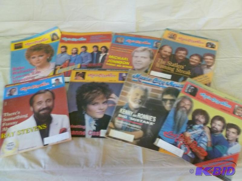 lot 190 image: Lot of eight collectible 1980s Music City Ne...