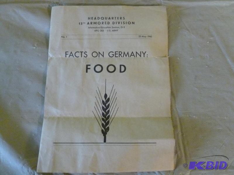 lot 192 image: Vintage Headquarters U.S 13th Armored Divisio...