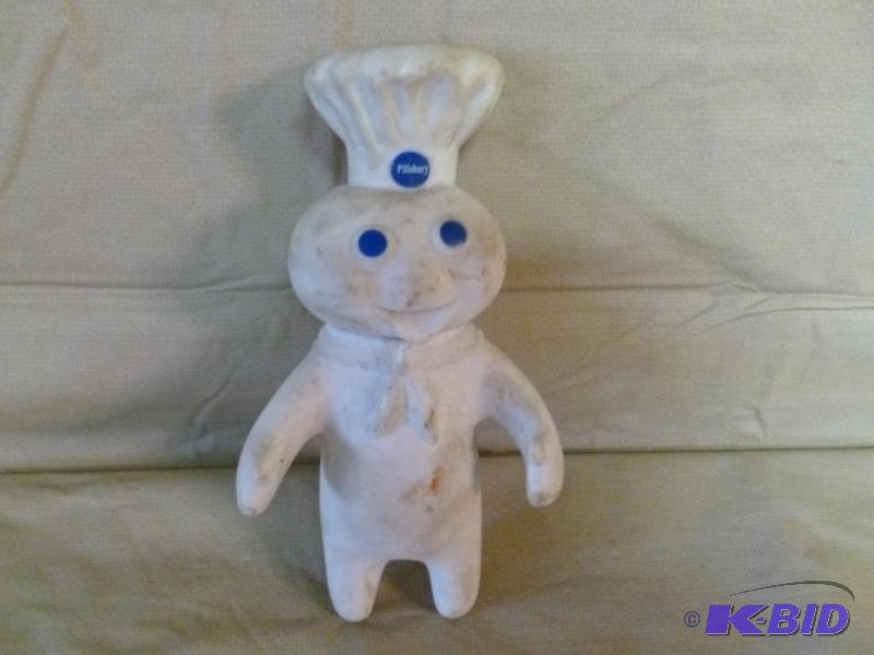 lot 195 image: Vintage 1971 Pillsbury doughboy rubber figure...