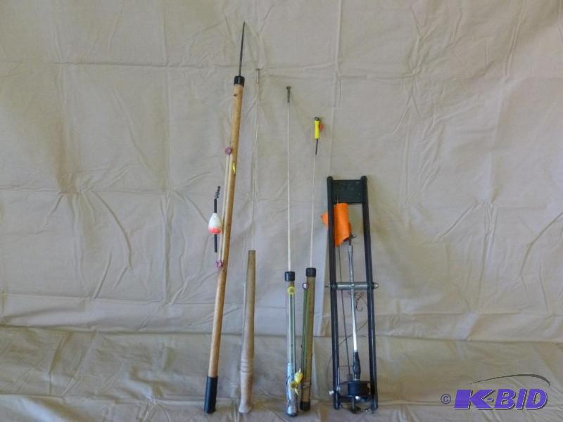 lot 21 image: Lot of ice fishing items that includes four w...