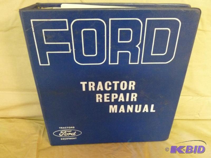 lot 211 image: Vintage 1960s Ford tractor repair manual....