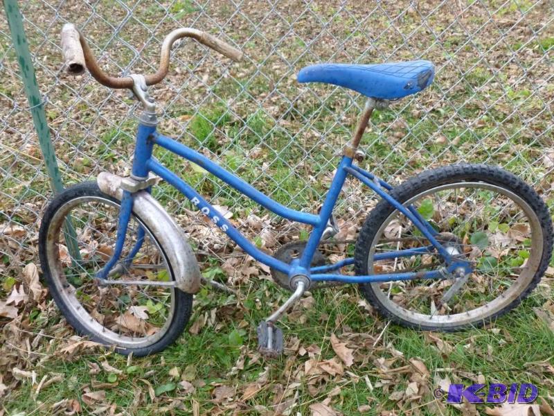 lot 245 image: Vintage Ross 14" bike, tires are flat....