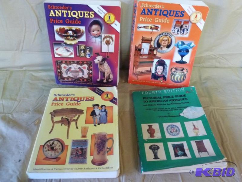 lot 247 image: Lot of four antique price guide books....