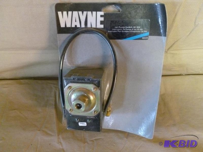 lot 65 image: Wayne jet pump switch 30-50#, brand new in th...