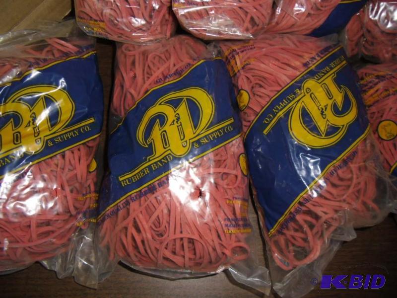 lot 20008 image: 11 Large Bags of Rubber Bands 7 18