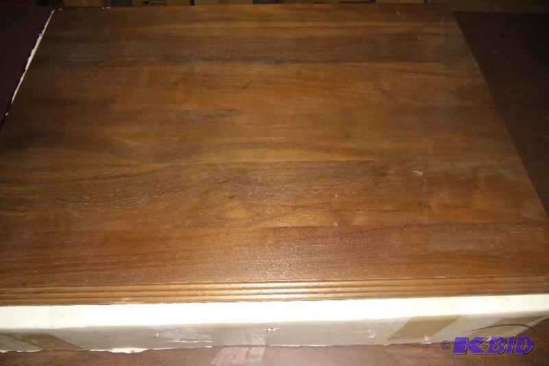 lot 20022 image: 2 Large Solid Black Walnut Wood Plaques 18 X 24