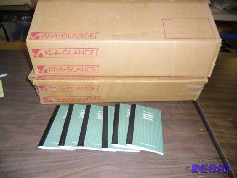 lot 20039 image: 5 cases Undated Weekly Appointment Calendars  Stapled Binding   At-a-Glance
