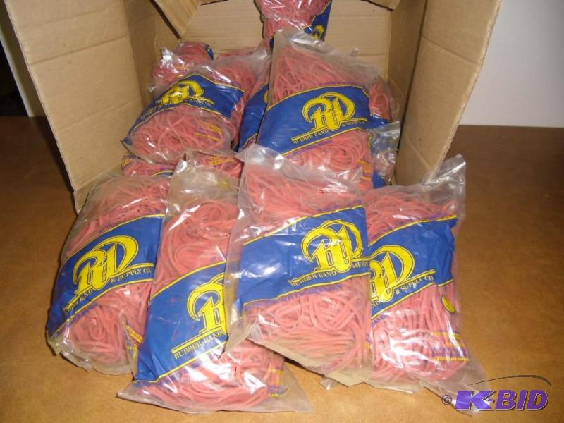 lot 20040 image: 16 Bags of Rubber Bands 7 18 size