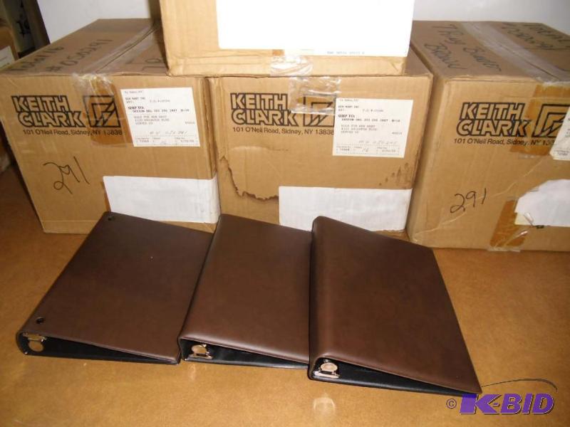 lot 20046 image: 64 Brown 7 ring At-a-Glance Binders