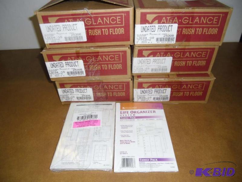 lot 20047 image: 6 Boxes At-a-Glance Refills - Life Organizer System Family #25308