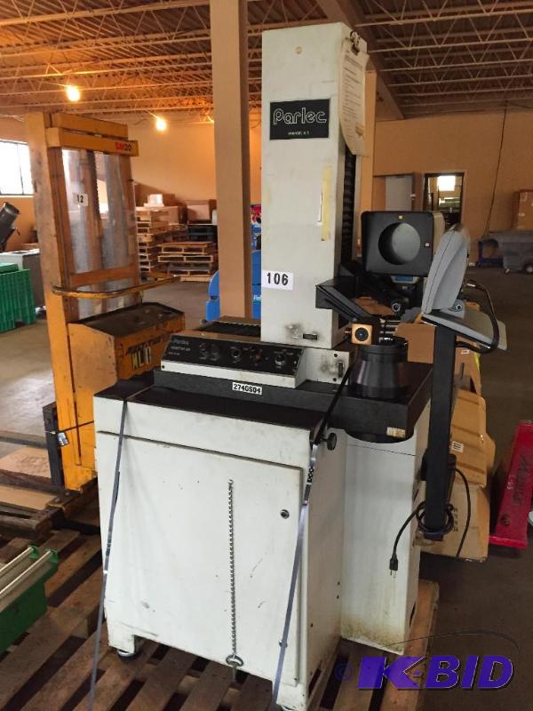 lot 106 image: Parlec Parsetter machine....