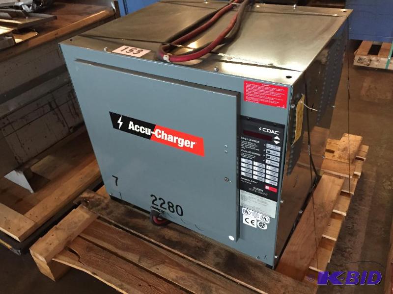 lot 153 image: Accu Charger 24 volt battery charger....