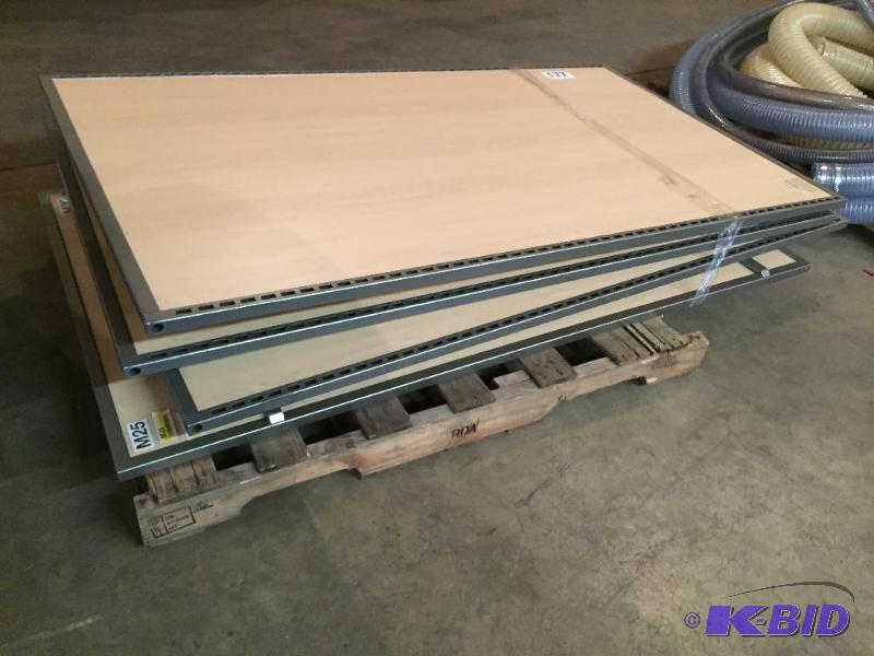 lot 177 image: Lot of 4 retail shelf uprights....