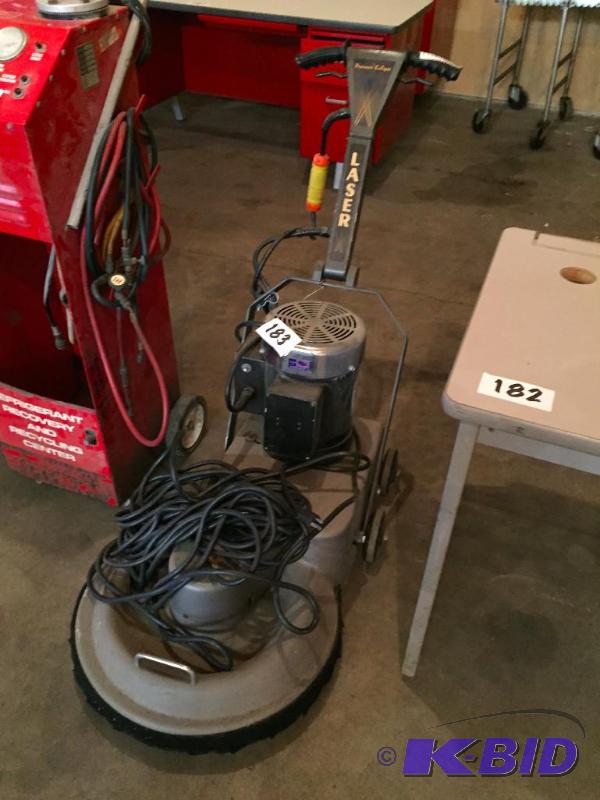 lot 183 image: Pioneer Laser X floor buffer  scrubber machi...
