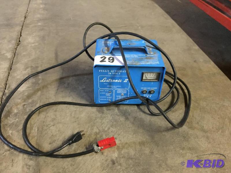 lot 29 image: Lestronic 24 volt battery charger....