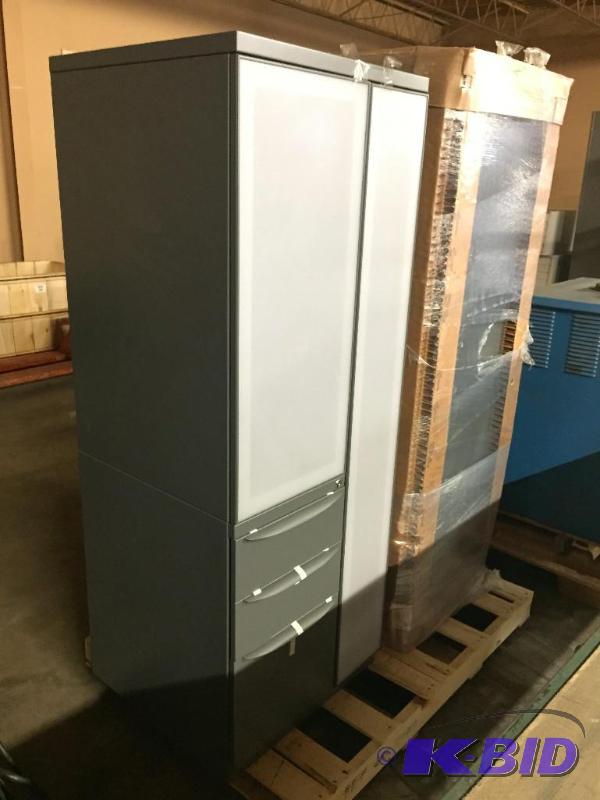 lot 32 image: Lot of 2 locker  drawer units. Appear to be ...