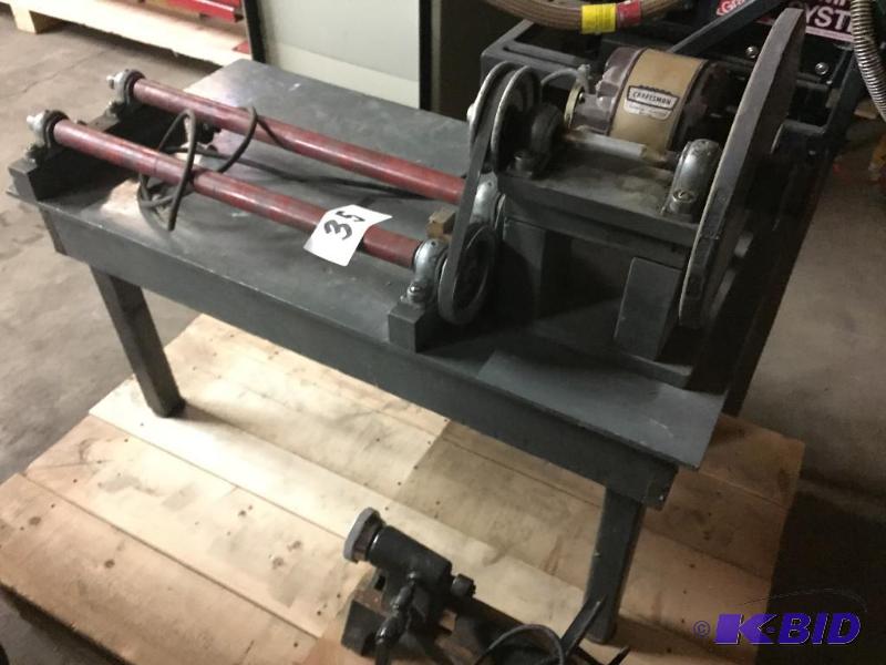 lot 35 image: Barrel tumbler with Craftsman motor....