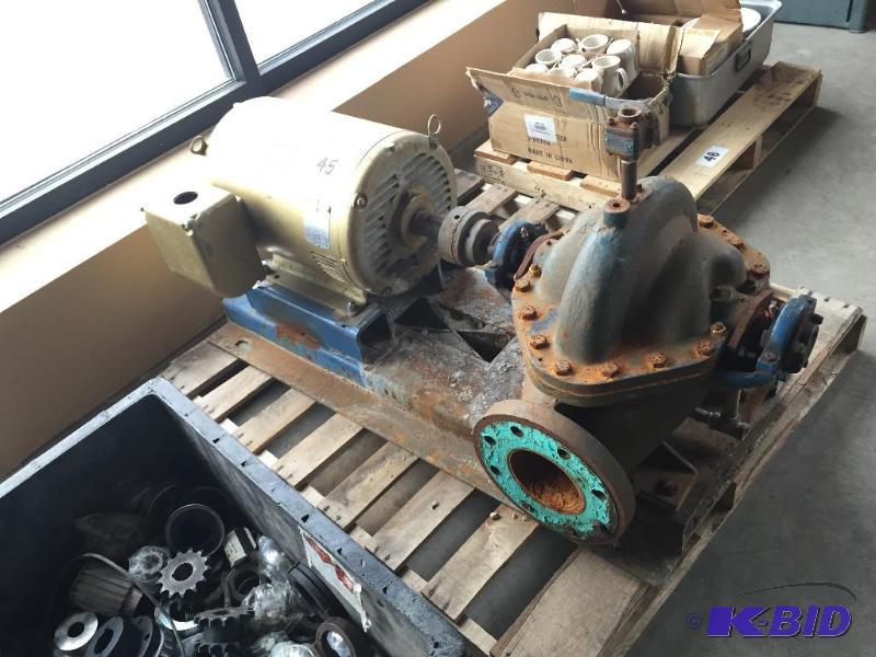 lot 45 image: Heavy duty pump unit with 30hp motor....