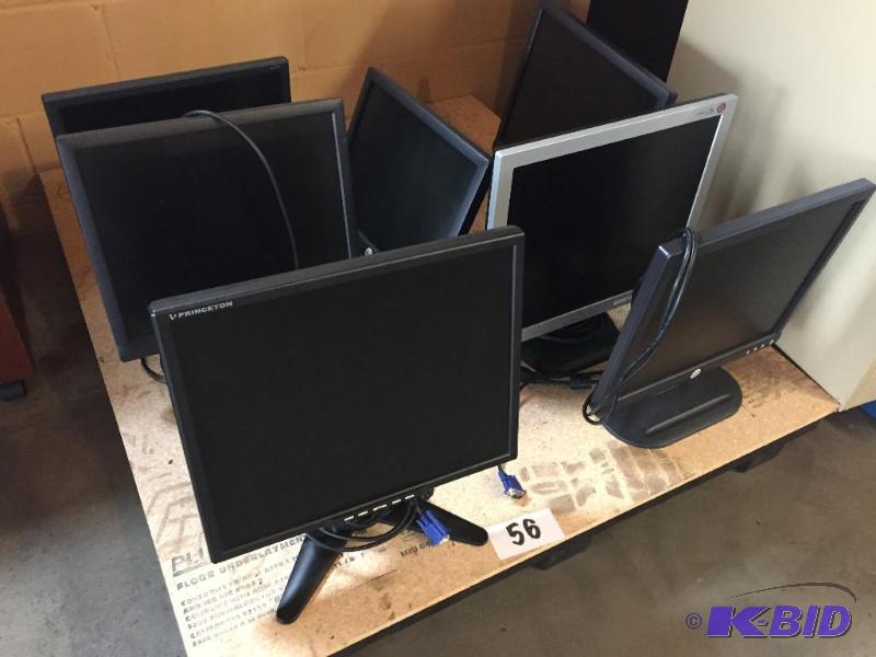 lot 56 image: Pallet lot of misc computer monitors....