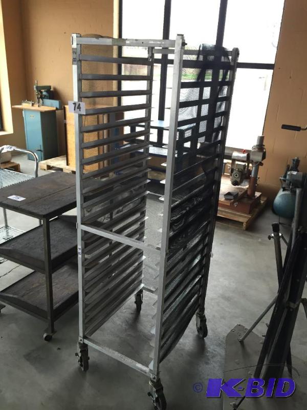 lot 74 image: Bakery tray rack....
