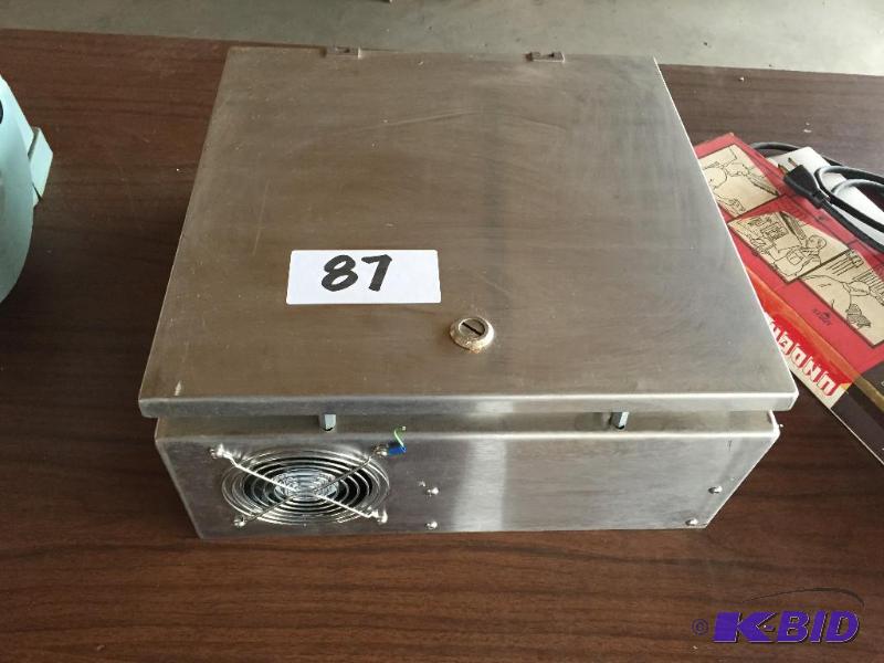 lot 87 image: Stainless electrical box....