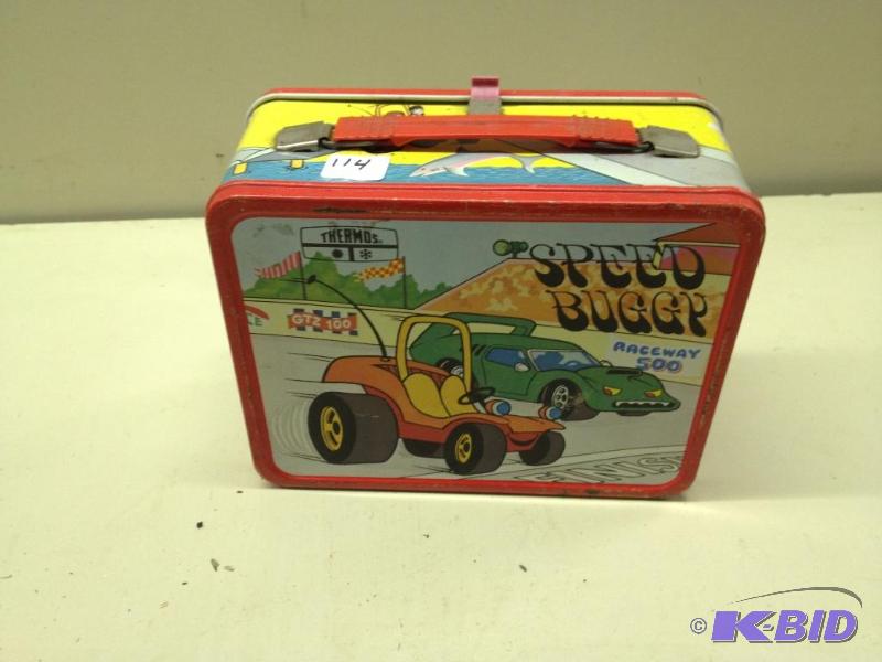 lot 114 image: Speed Buggy&nbspVintage Kids Lunchbox...