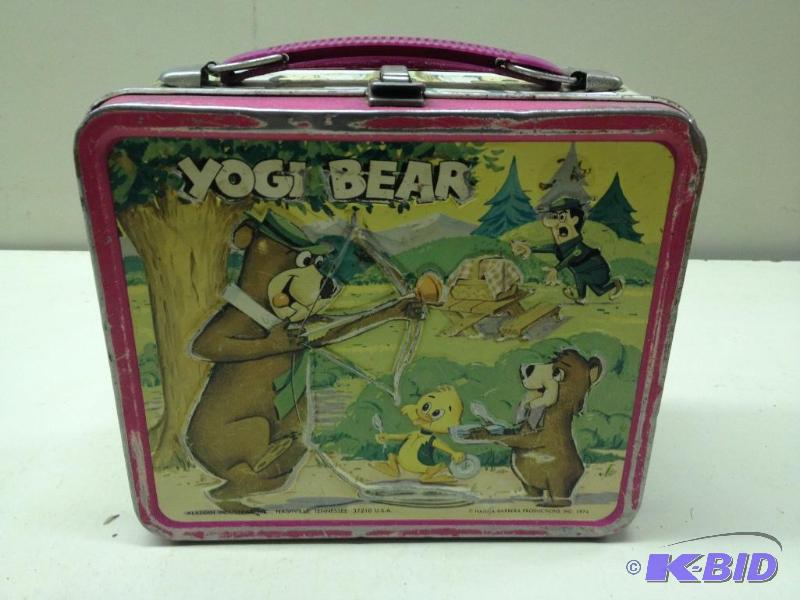 lot 117 image: Yogi Bear&nbspVintage Kids Lunchbox...