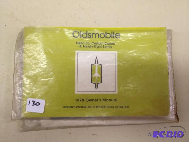lot 130 image: 1978 Oldsmobile Owners Manual ...