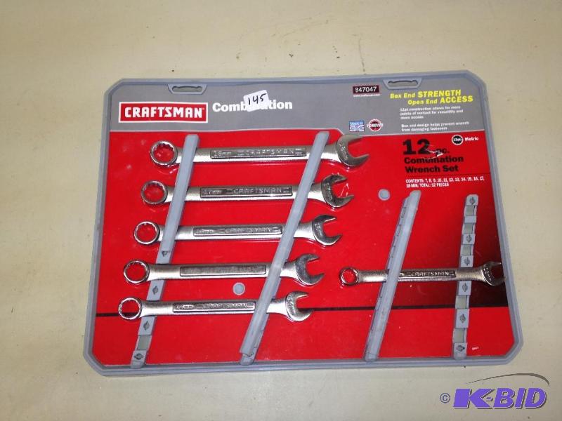 lot 145 image: Craftsman Wrench Set  Incomplete ...