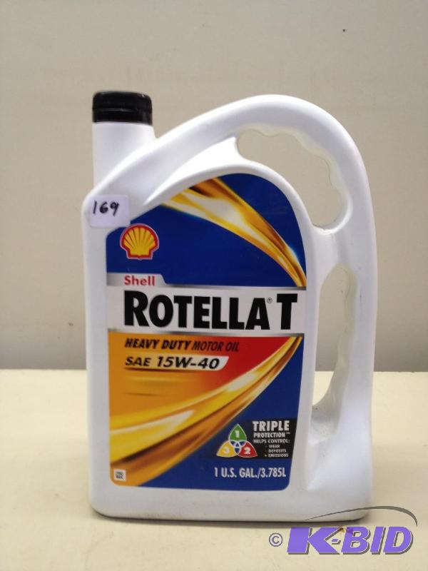 lot 169 image: 1 Gallon 15w-40...