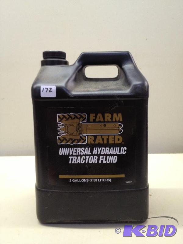 lot 173 image: 2 Gallons Hydraulic Tractor Fluid...