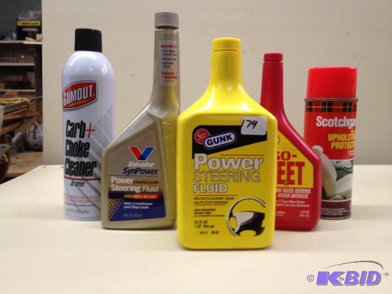 lot 179 image: Assorted Car Care Fluids  Oil  All Unopened...