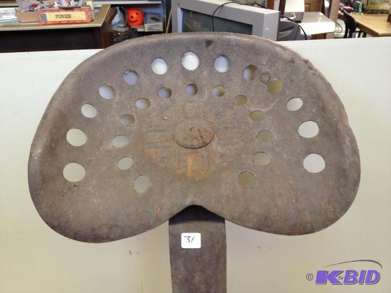 lot 31 image: Vintage Tractor Seat ...