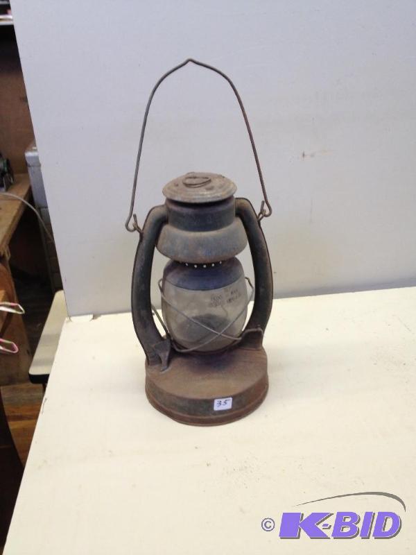 lot 35 image: Vintage Kerosene Lantern...