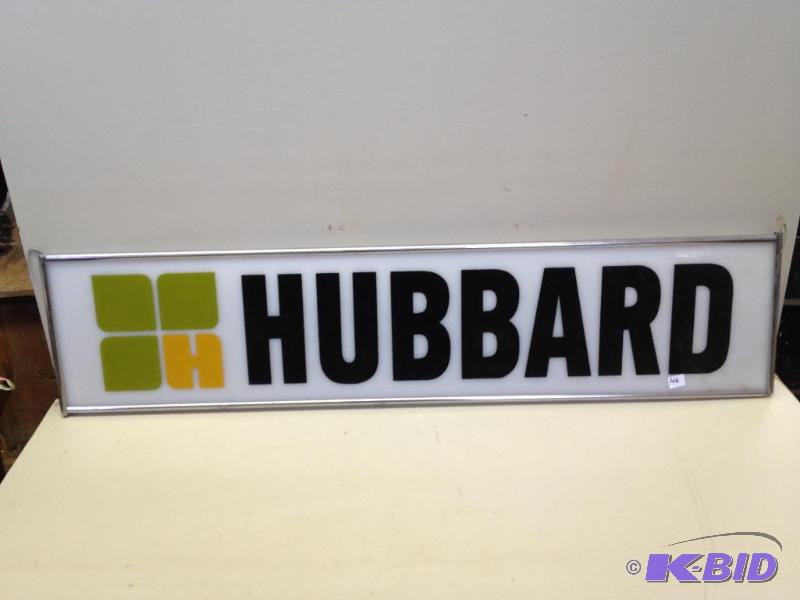 lot 46 image: Hubbard Feeds Plastic Sign ...