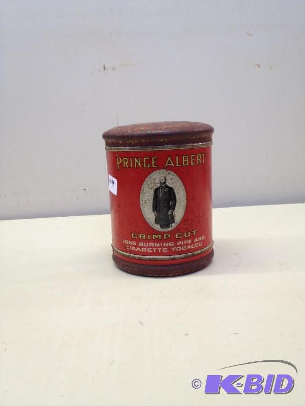lot 49 image: Prince Albert Tobacco Tin Can ...