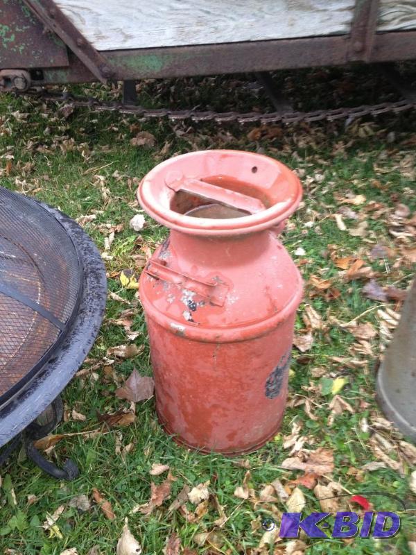 lot 5 image: Antique Painted Milk Jug...