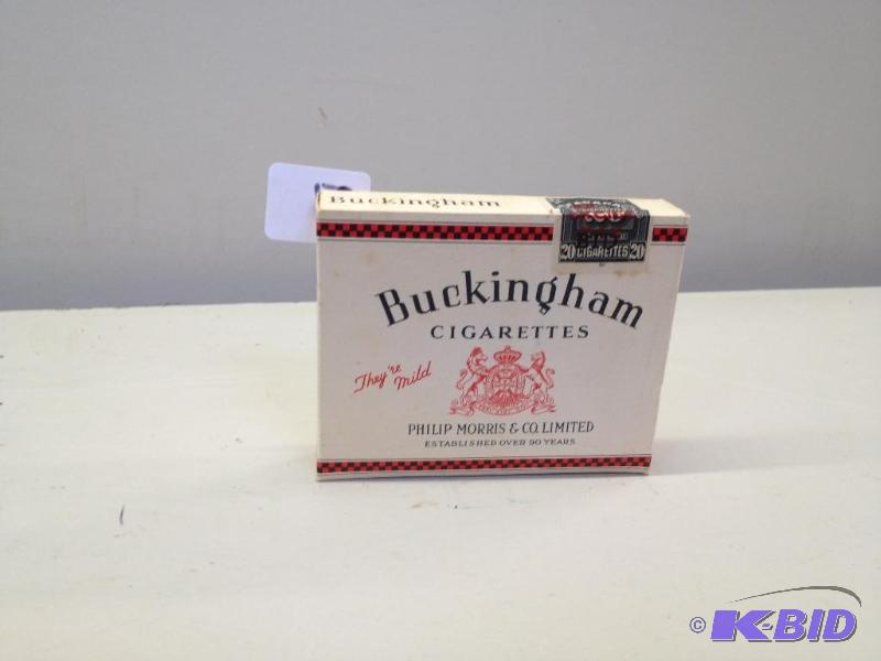 lot 51 image: c. 1930 Buckingham Canadian Cigarettes Pack
