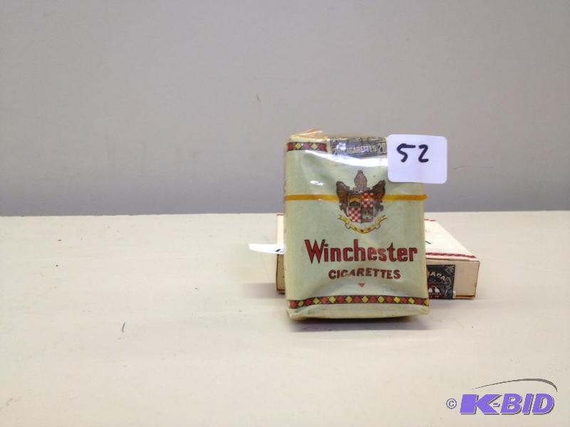 lot 52 image: Vintage Winchester Canadian Cigarette Pack