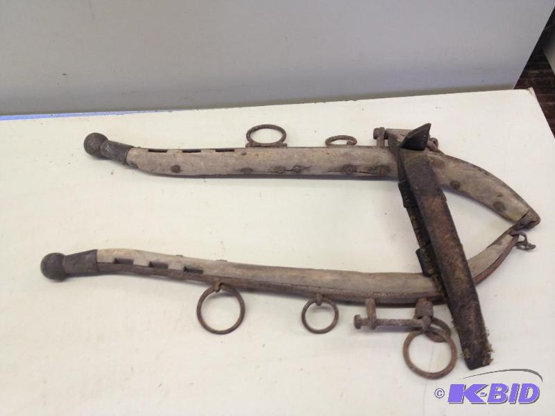 lot 62 image: Antique Horse Hames and Curb Bit...