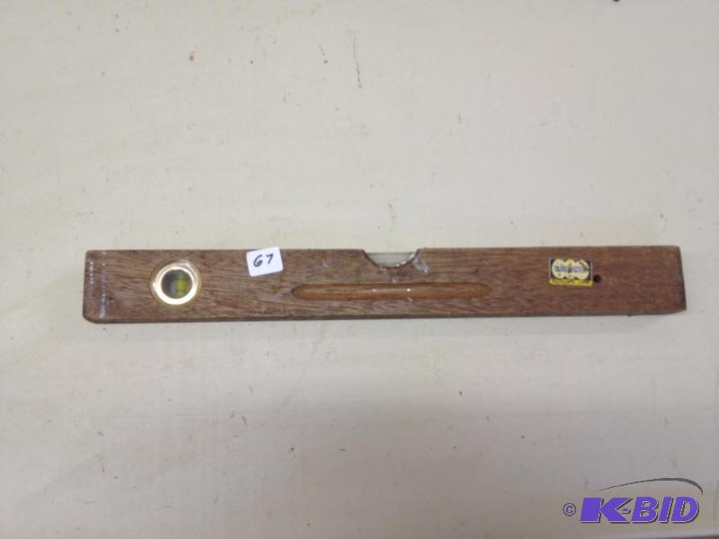 lot 67 image: Antique Wooden Level ...